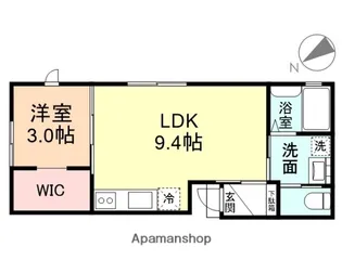 CHATONⅢ【201号室】の間取り