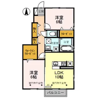 ルミエール ベガ【1階】の間取り