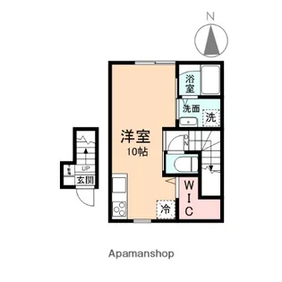 EDGEMOMENT婦中【2階】の間取り