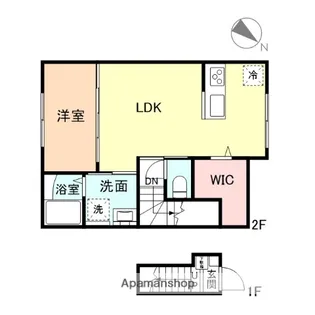 EDGEMOMENT下堀 A棟【202号室】の間取り