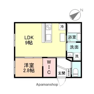 TRINITY【105号室】の間取り