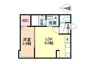 INTEGRAL MELLOW【1階】の間取り