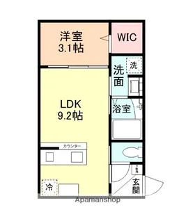 INTEGLAL MELLOW【203号室】の間取り
