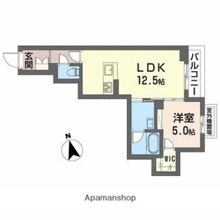 アンティーム(INTIME)【2階】の間取り