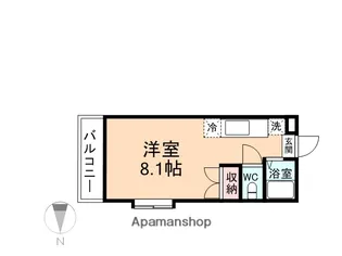 ウィルシティ安野屋【201号室】の間取り