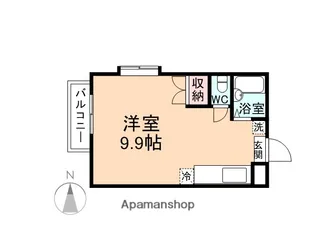 ウィルシティ安野屋【305号室】の間取り
