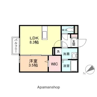 ウィット寺町【2階】の間取り