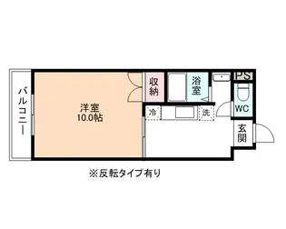 1Kの間取り画像