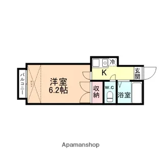 ロイヤルハイツ五福【106号室】の間取り