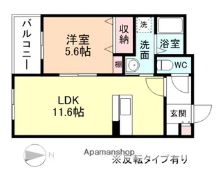 シエルブルー【1階】の間取り