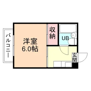 しらとりハイツ【2階】の間取り