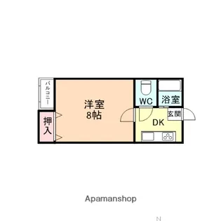 キャンティー【111号室】の間取り