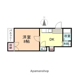 キャンティー【122号室】の間取り