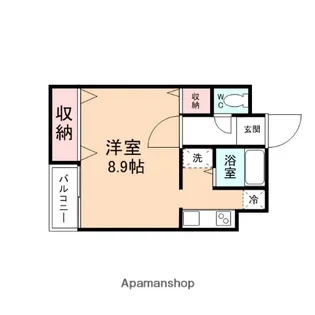 ピーチハウス寺町【2階】の間取り
