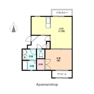 メゾングランデージ金屋【1階】の間取り