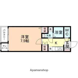 ドゥウェル下堀【2階】の間取り