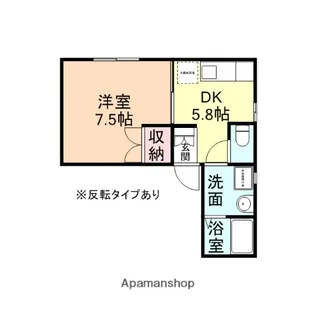メゾン・フォーレスト【101号室】の間取り