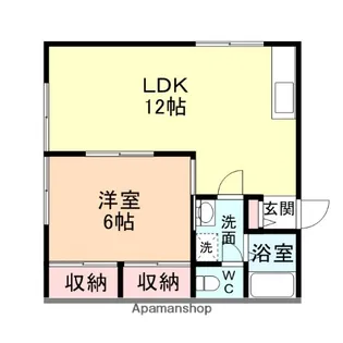 ビラージュ下新【105号室】の間取り