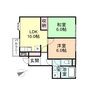 ジュネス定田【2階】の間取り