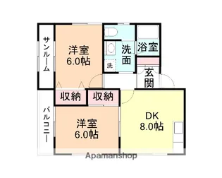 コンフォート・アネックス【202号室】の間取り