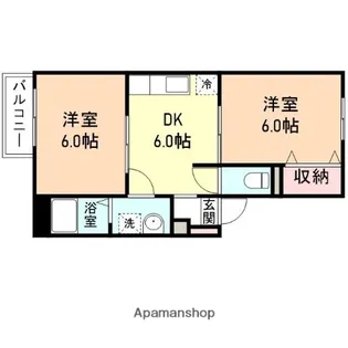 ベルいわせ野【2階】の間取り