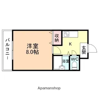 東太閤山モーニングハイツ21【105号室】の間取り
