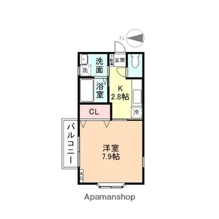 シティコーポエレガⅡ【1階】の間取り