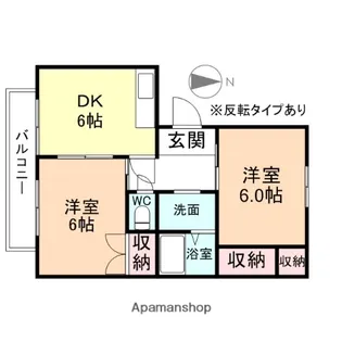 リヴェール射水【1階】の間取り