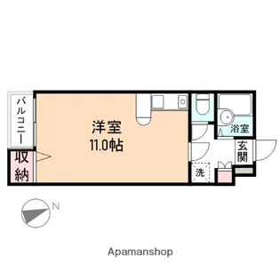 オーベルジュ野村深田町【305号室】の間取り