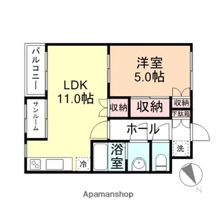 ソレイユ本郷アネックス【1階】の間取り