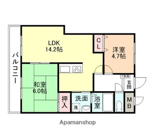 グラシアス・となみ【4階】の間取り
