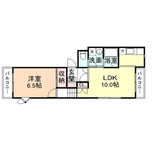 カルムいわせ野【2-H号室】の間取り
