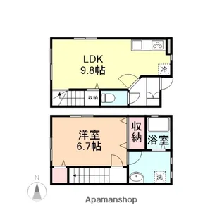 メゾン・ブランシュ三ケ【2階】の間取り