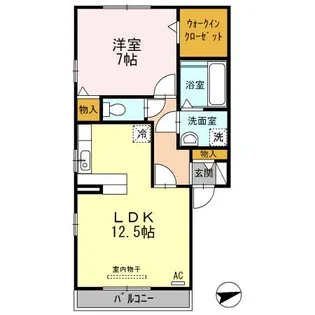 グランディール・シュシュ【2階】の間取り