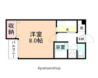 ふぉるて向野【103号室】の間取り