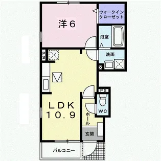 エレガンス A【1階】の間取り