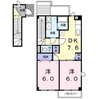 ア・ラ・モード A【2階】の間取り