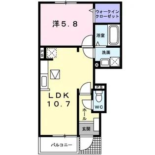 ドリームスクエア C【1階】の間取り