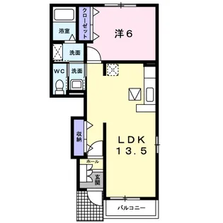 レジデンス・アキ Ⅲ【1階】の間取り