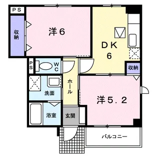 チューリップアベニューⅤ【1階】の間取り