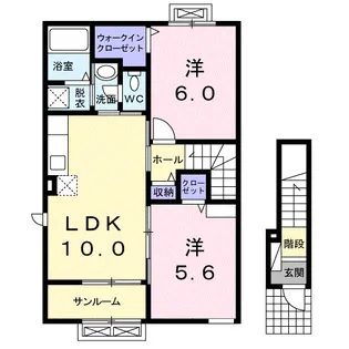 サラールⅢ【2階】の間取り