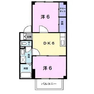 ヴィラ・ヌーベル【1階】の間取り