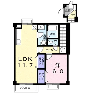 サニーコンフォル【2階】の間取り