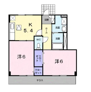 ボヌール・リュミエール【1階】の間取り