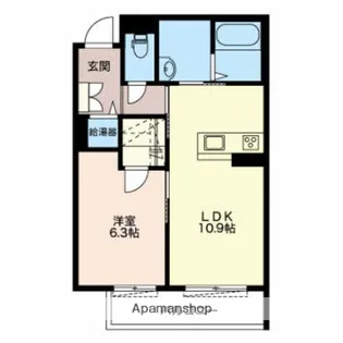 アンビエラ杉木【1階】の間取り