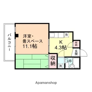 ラポール千代【3階】の間取り
