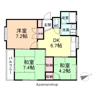 ステラ泉【22号室】の間取り