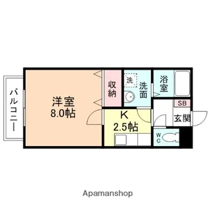 オールージュ【202号室】の間取り