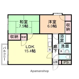 サンライズ氷見【2階】の間取り