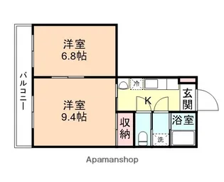 クレセント津沢【205号室】の間取り